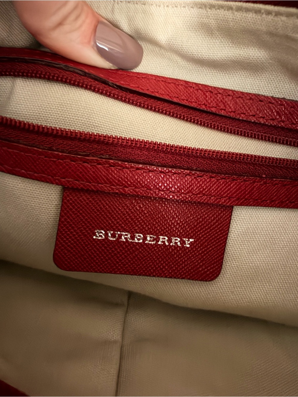 Vintage Burberry Nova Check Crossbody Bag with Red Trim with COA - Picture 7 of 7